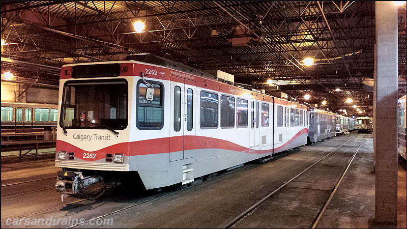 Calgary Ctrain SD160 series 7 at Anderson garage