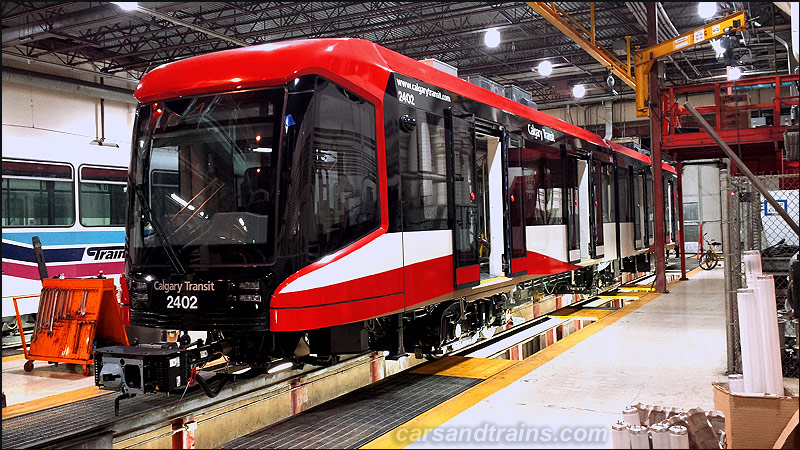 Calgary Ctrain S200 2402 at Anderson garage