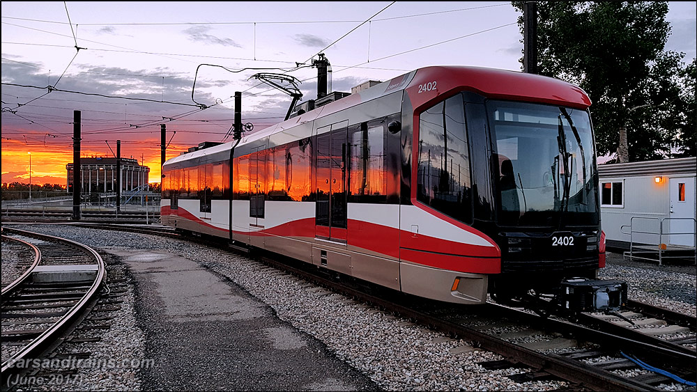 Calgary C train S200 2402 at Anderson garage