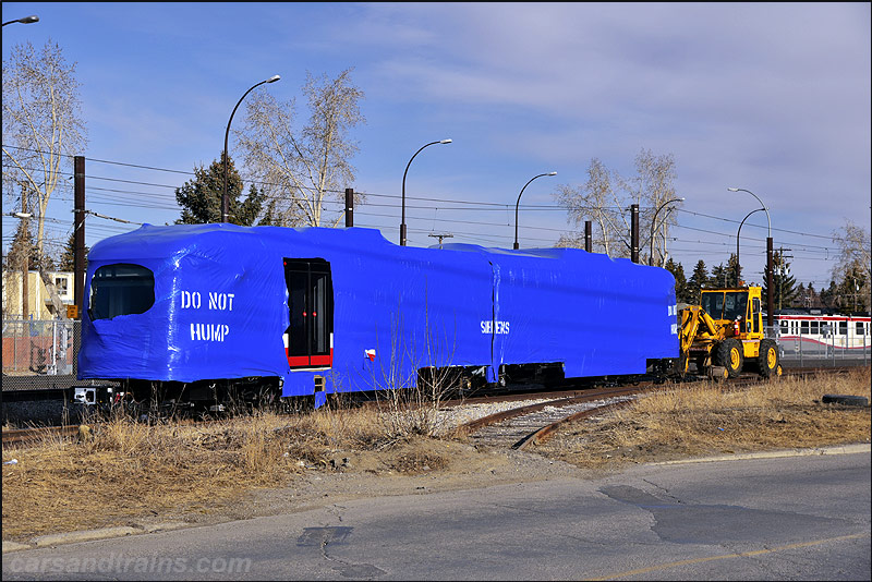 Calgary Ctrain S200 2403 arrives in Calgary