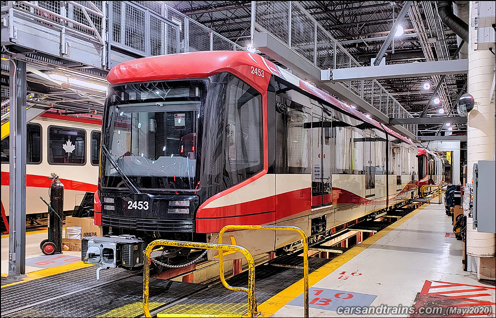 C train car S200 Mask 2453 at Anderson, Calgary