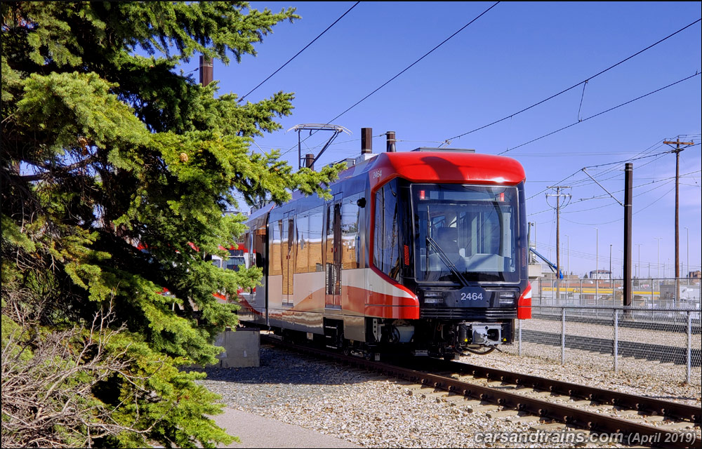 C train car S200 Mask 2464 at Anderson garage, Calgary