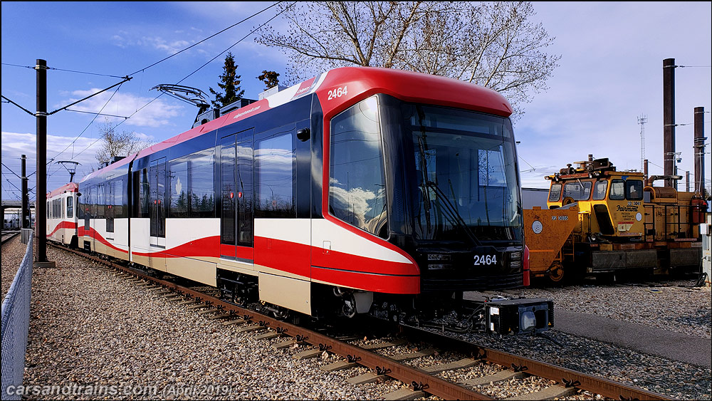 C train car S200 Mask 2464 at Anderson, Calgary