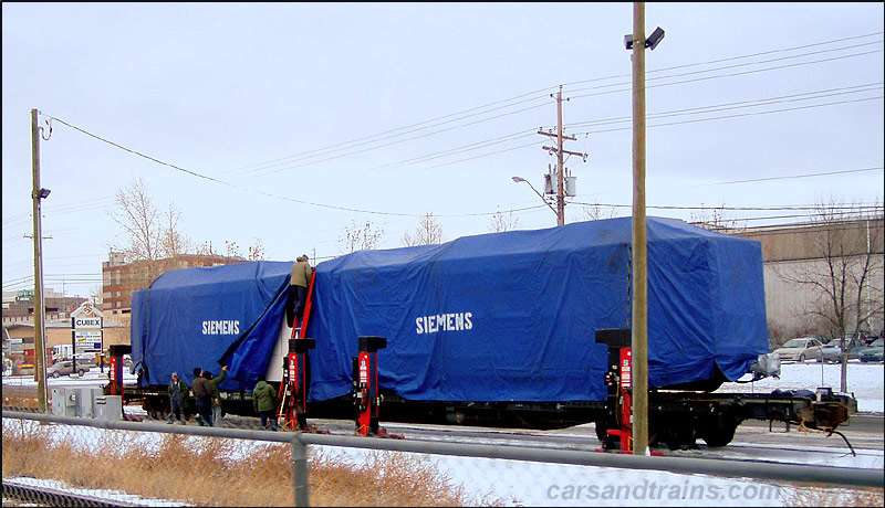2216 - new SD160 LRV ctrain arrived in Calgary