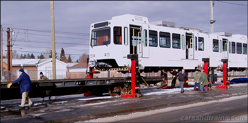 2216 - new SD160 LRV ctrain arrived in Calgary