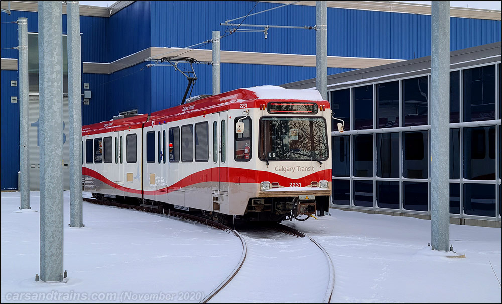 Calgary Ctrain SD160 2231 at OBMF, Calgary