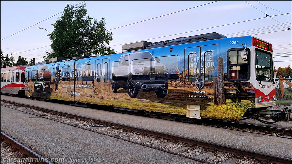 Calgary C train SD160 2264 at Haysboro storage