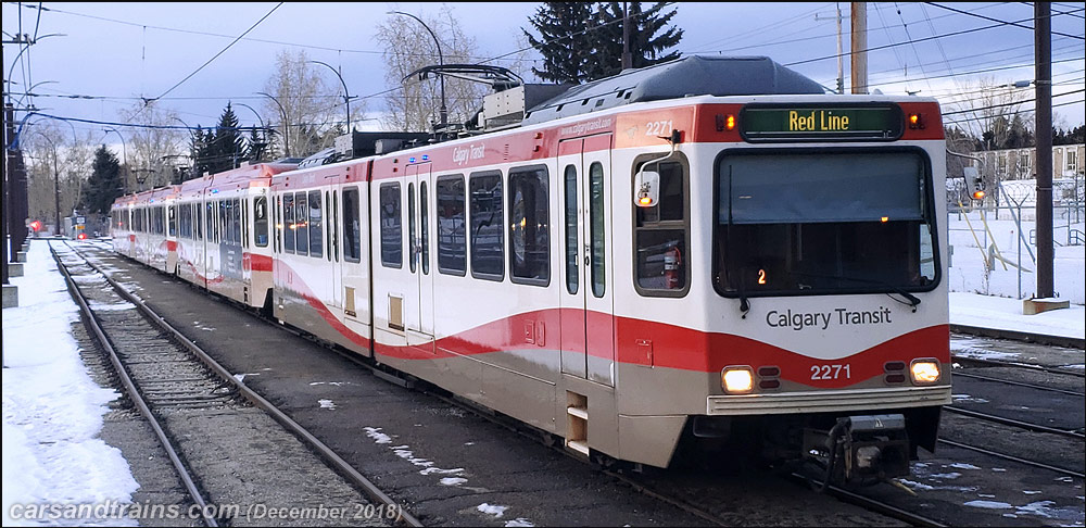 Calgary C train SD160 2271 at Haysboro