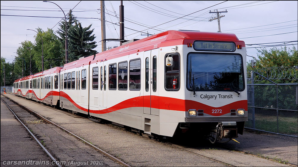 Calgary C train SD160 2272 at Haysboro storage