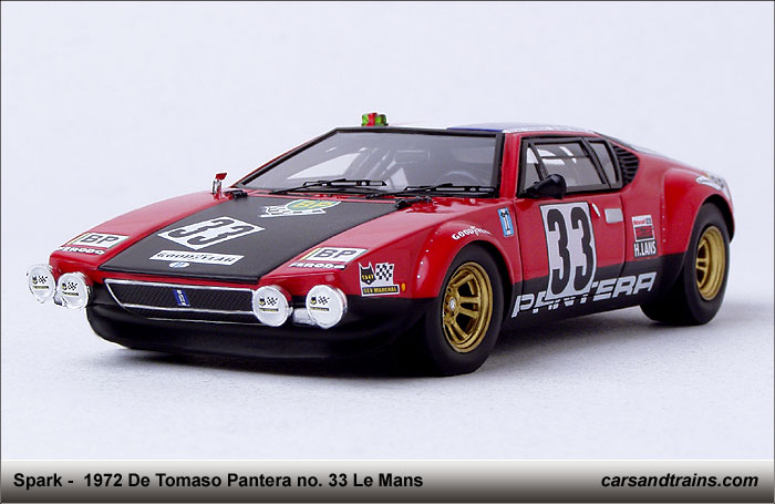 Spark 1972 De Tomaso Pantera no 33 Le Mans