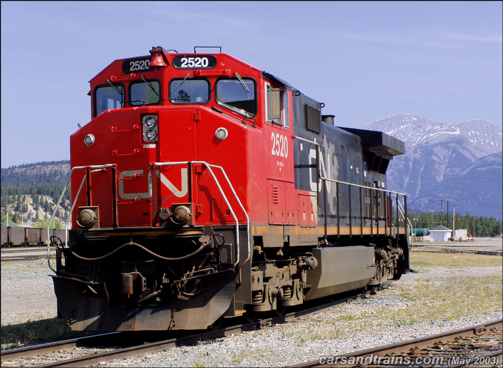 Canadian National GE Dash 9-44CWL is at Jasper Alberta