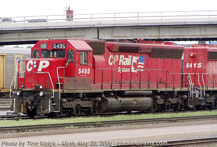 CP Rail SD40M-2 5495 at Alyth