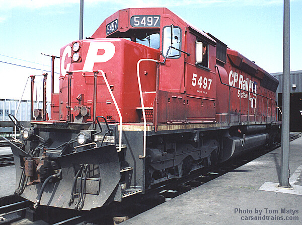Engine no. 5497 at Alyth, Alberta