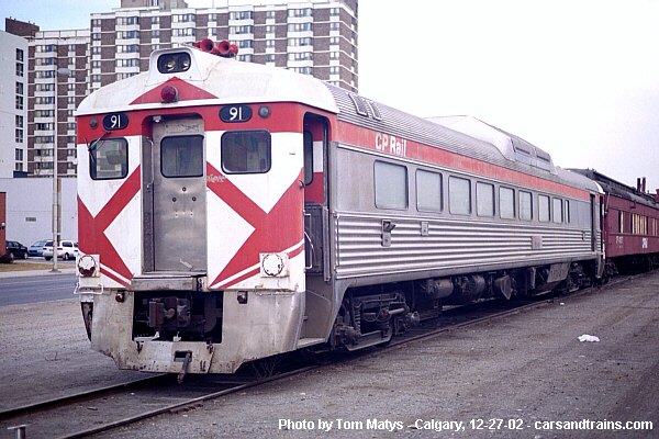 CP Rail RDC2 91 at 9th Ave siding