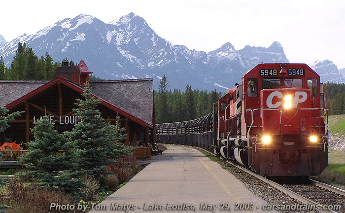 Canadian Pacific GMD SD40-2 unit 5948 at Lake Louise