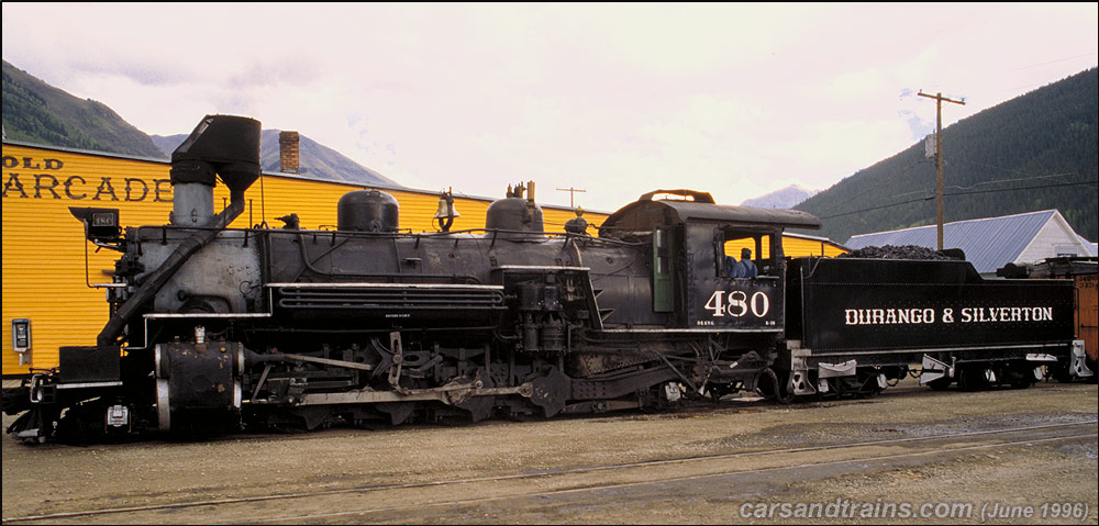 Durango & Silverton Engine no.480 departing Silverton