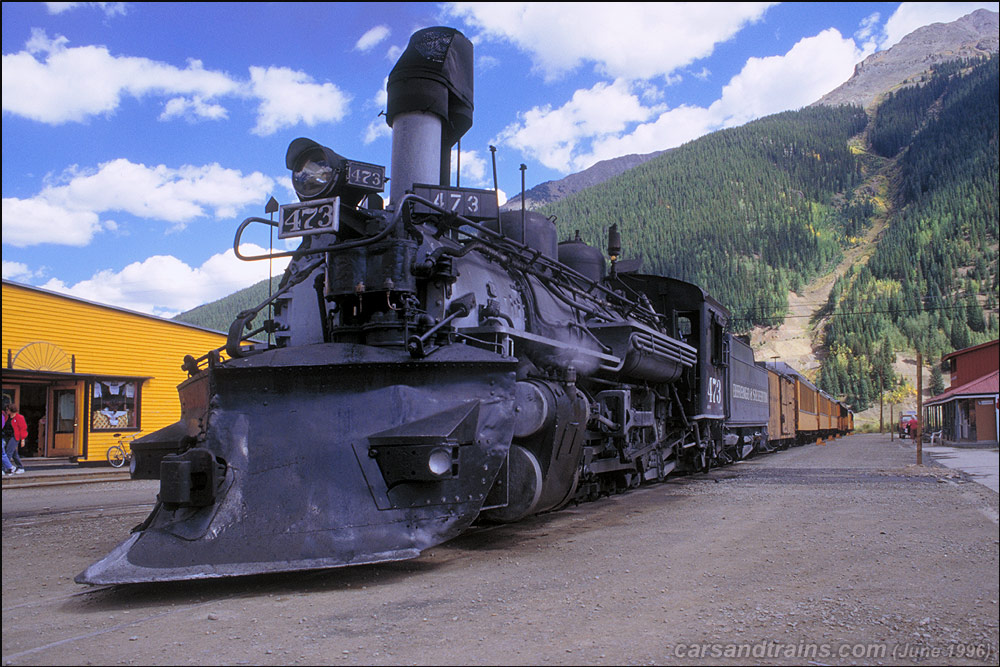 Durango & Silverton Engine no.473 is at Silverton