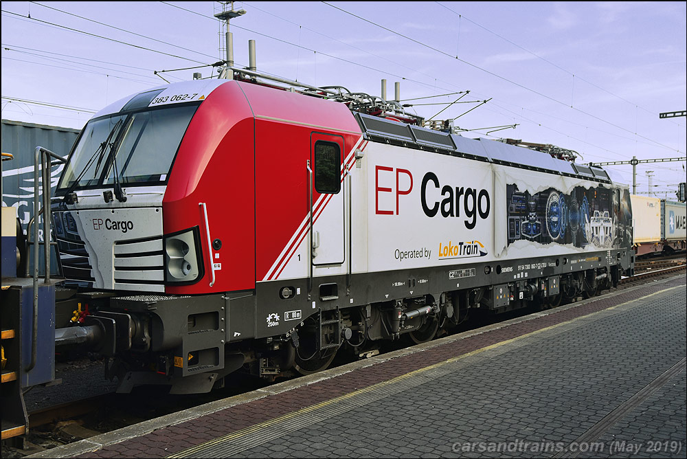 EP Cargo Vectron 383 062 7 at Decin hlavni nadrazi