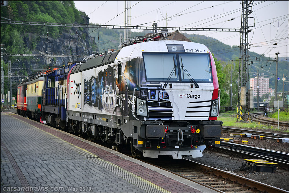 EP Cargo Vectron 383 062 7 at Decin hlavni nadrazi