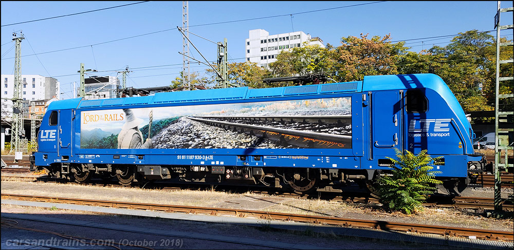 LTE TRAXX AC3 LM Electric Locomotive 187 390-3 at Mainz