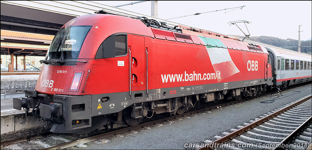 OBB 1216 011 7 Taurus electric locomotive