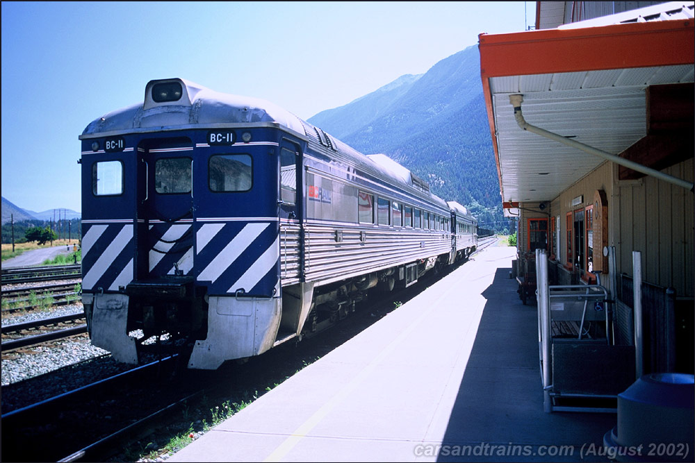 BC Rail BC11 RDC1 at Lillooet