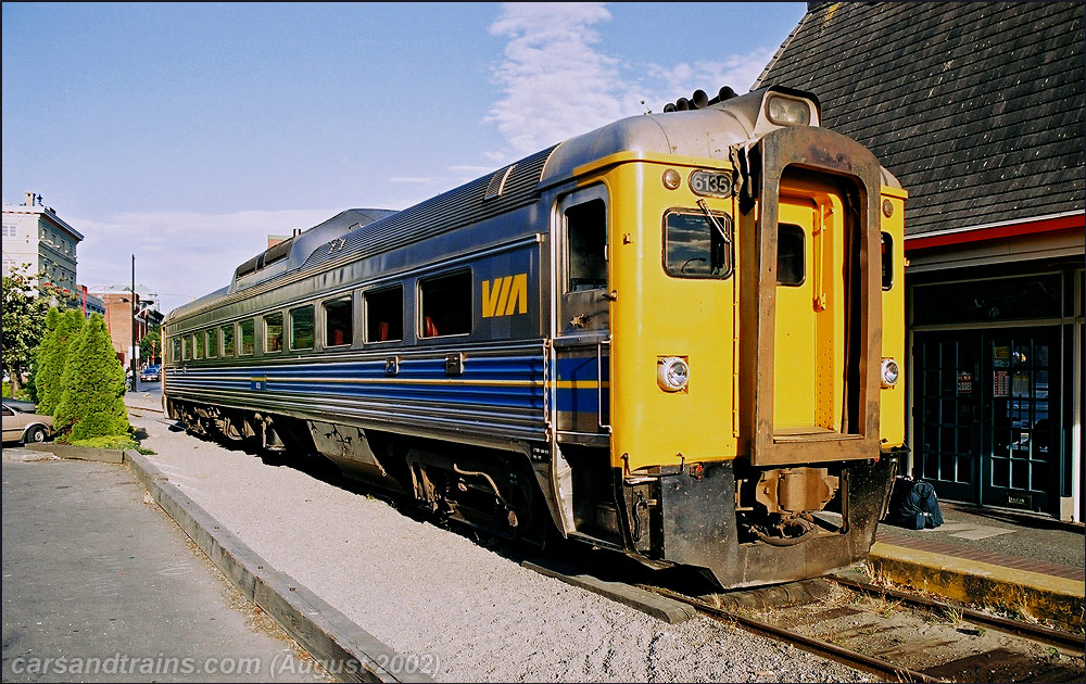 VIA Rail 6135 RDC at Victoria BC