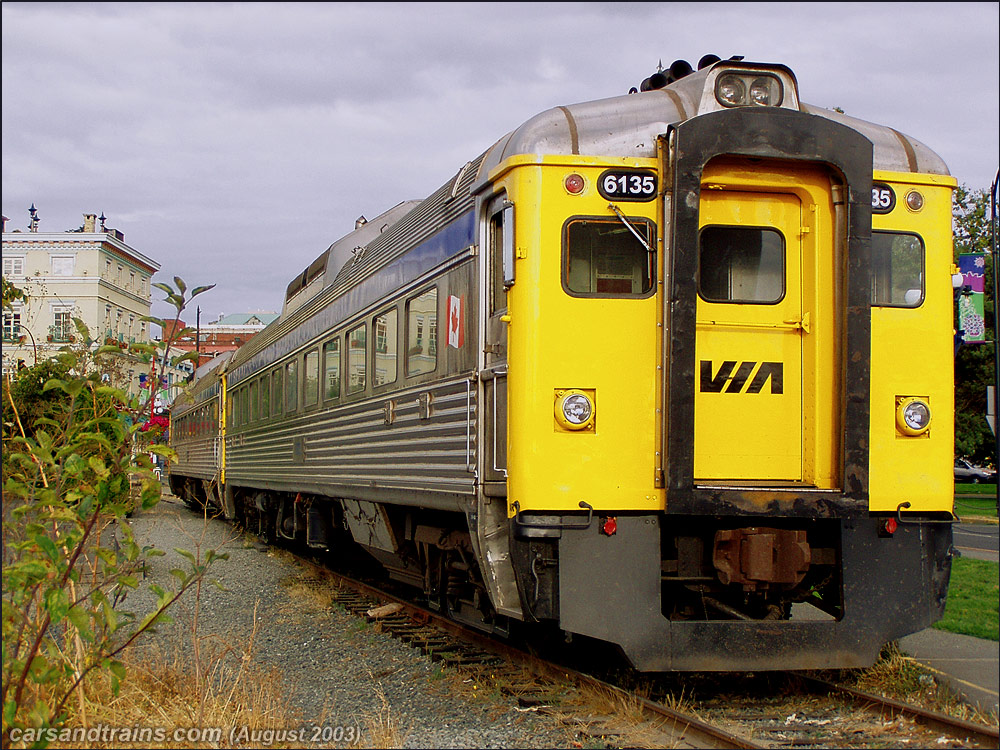 VIA Rail 6135 RDC at Victoria BC