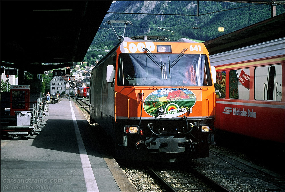 RhB Ge 4/4 III no. 641 Maienfeld at Chur station