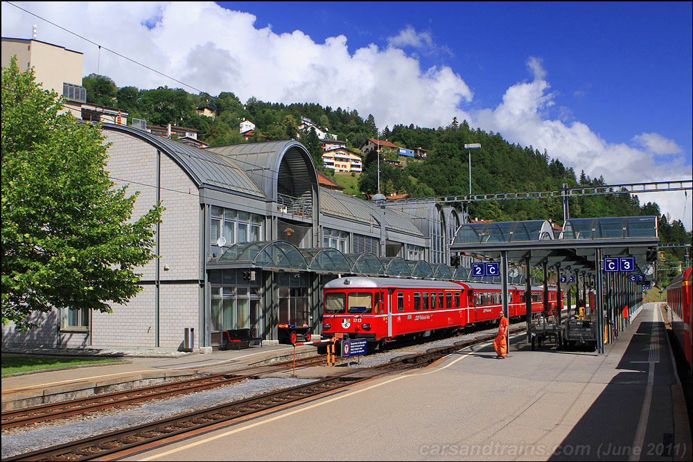 RhB Thusis station on the Albula line