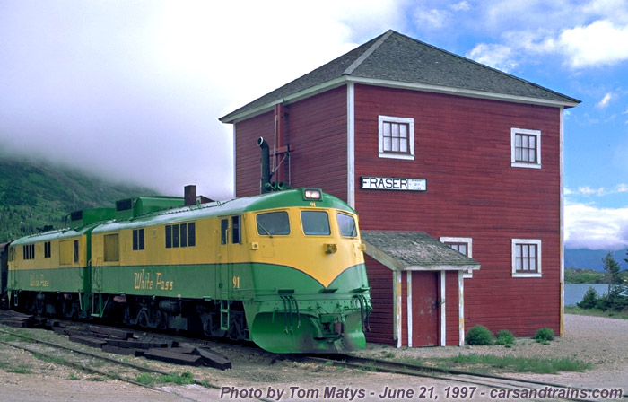 WP & YR Fraser station 1997, BC, Canada