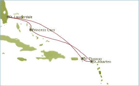 eastern Caribbean map