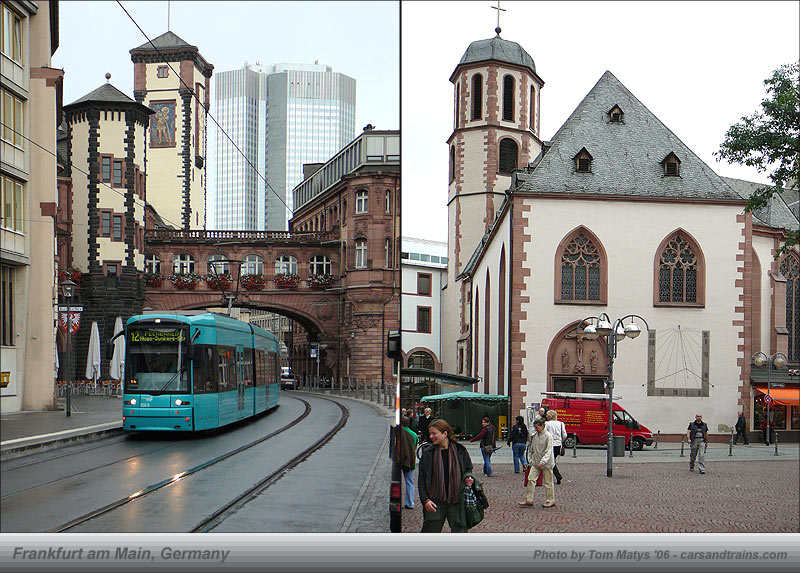 In the streets of Frankfurt, Germany