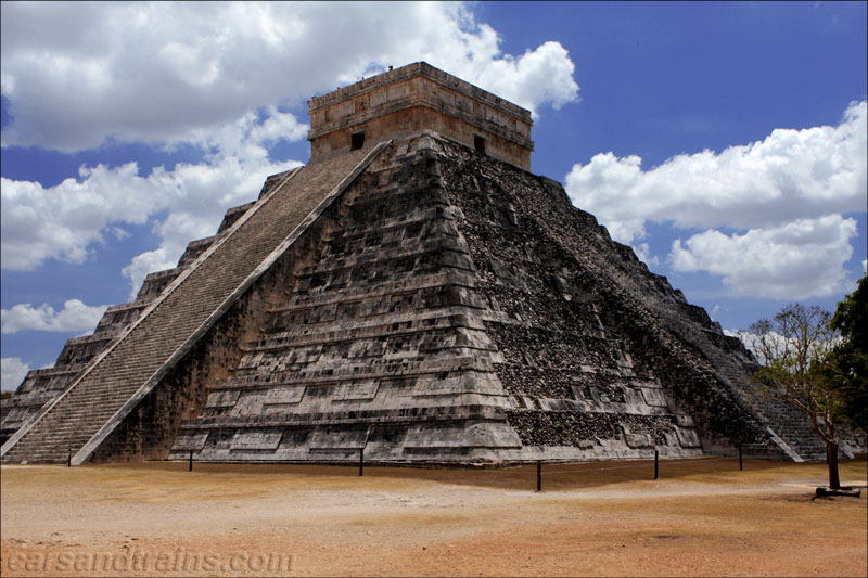 Mayan Temple at Chichen Itza in Mexico