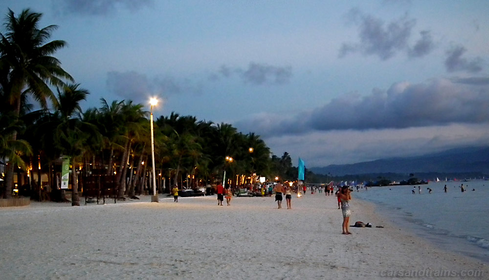 Boracay beach at sunset