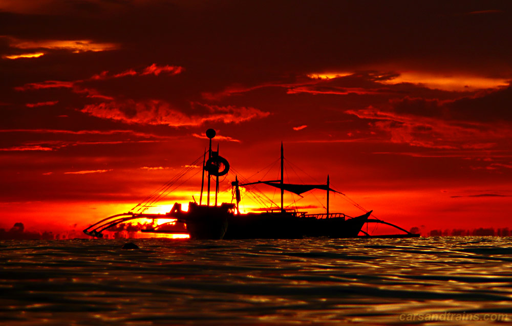 sunset on Boracay island