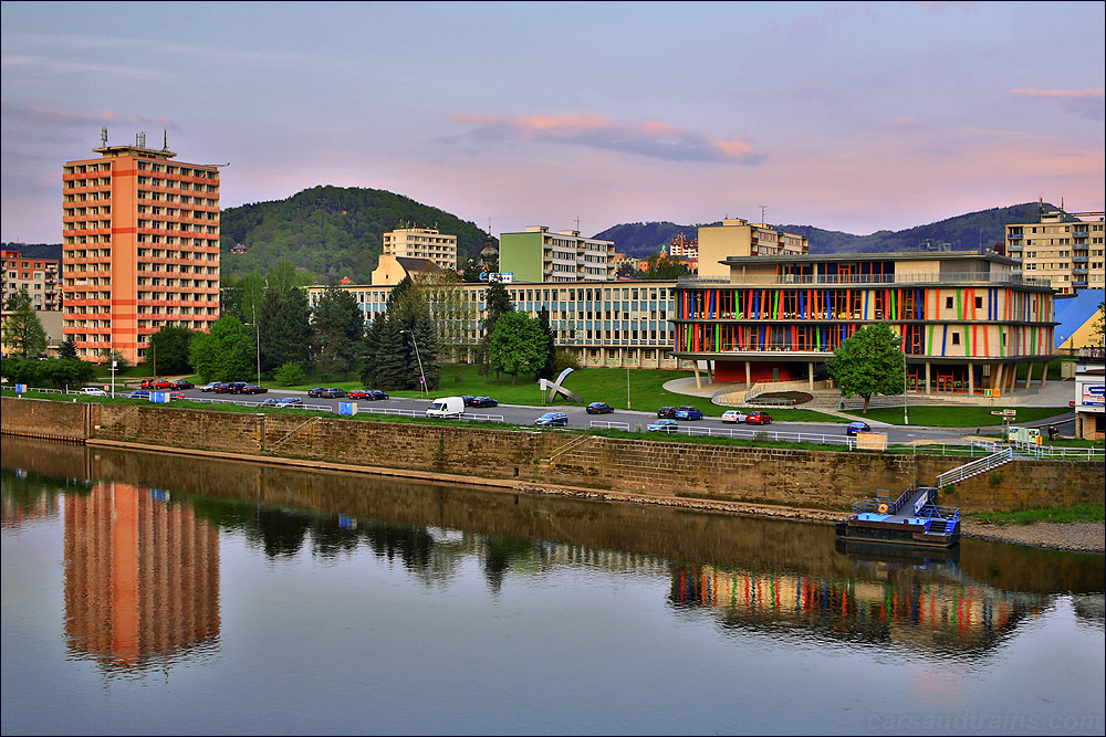 Decin city center Labe