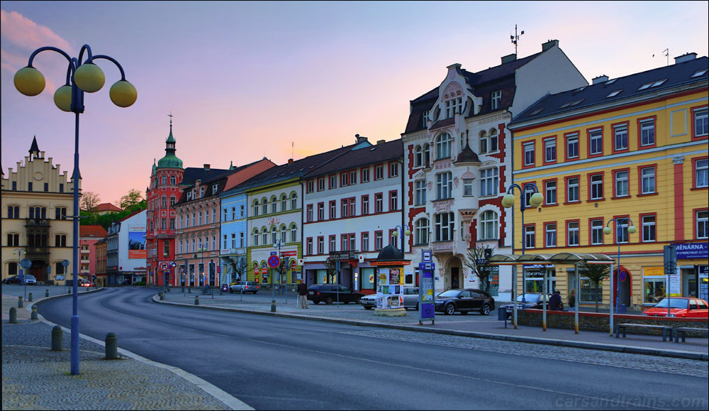 Decin city center Labe