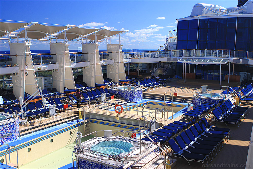 carsandtrains.com Celebrity Solstice Upper pool decks solarium