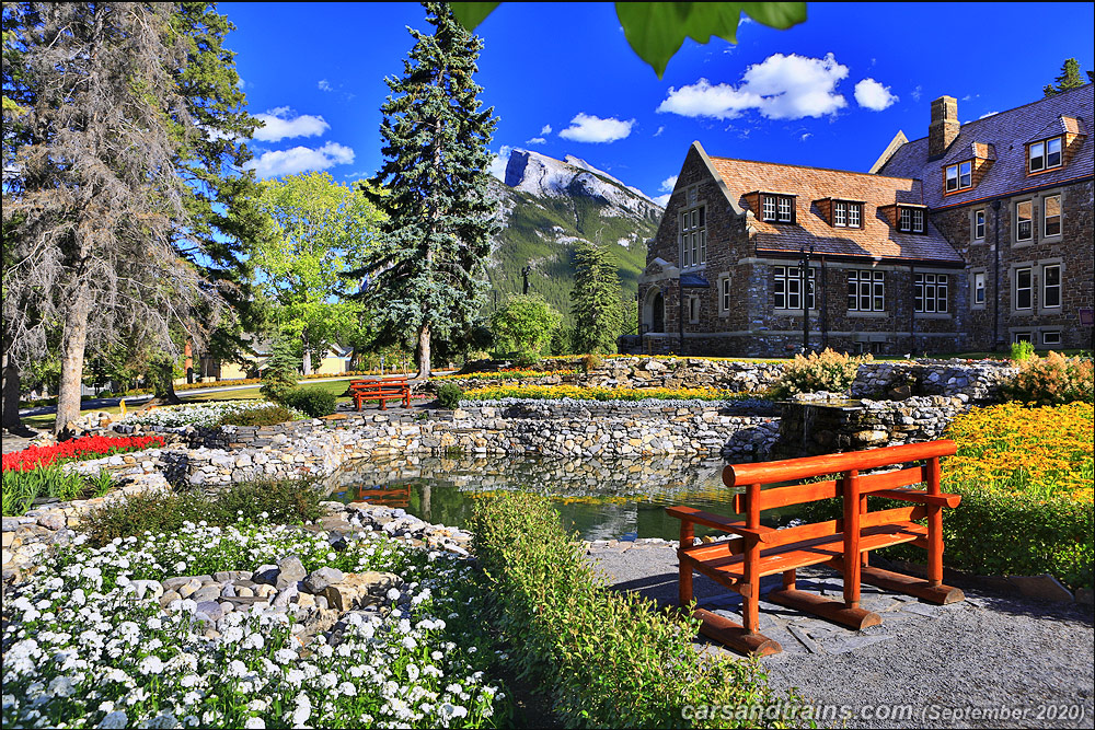 Cascade of time garden Banff Alberta.