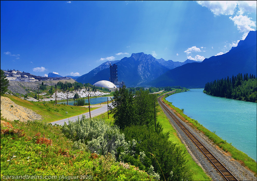 Lafarge cement plant at Exshaw Alberta.